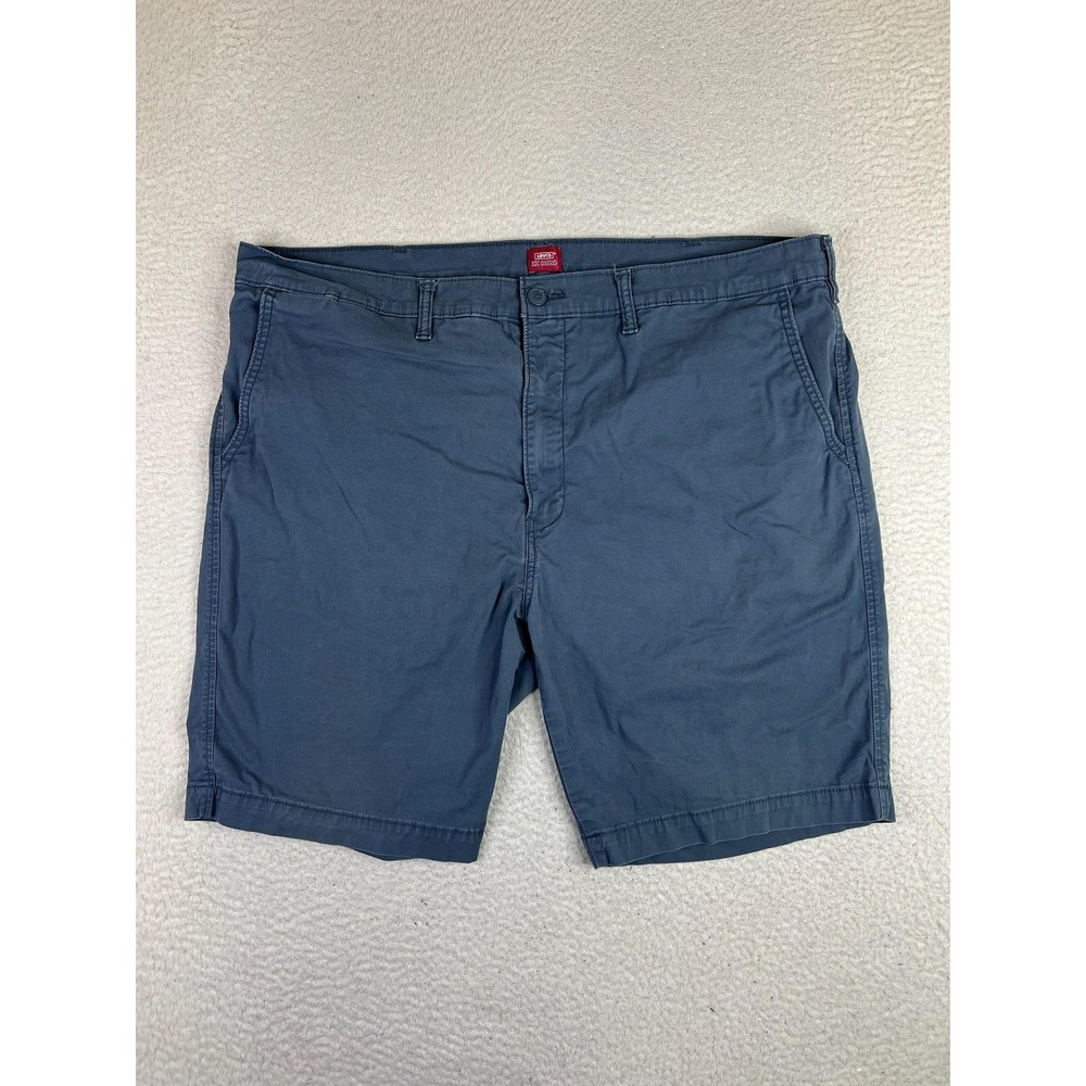 Levis‎ XX Chino Shorts Mens 42 Blue 10 Inseam Stretch Cotton PC9-85229-0114